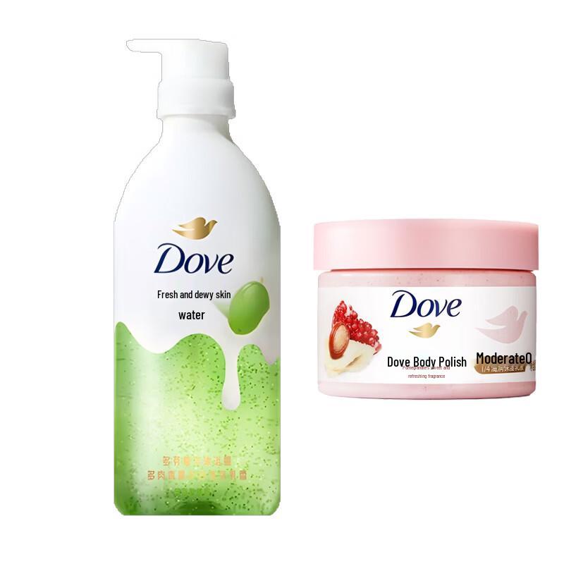 Dove Moisturizing Shower Gel & Body Scrub Set