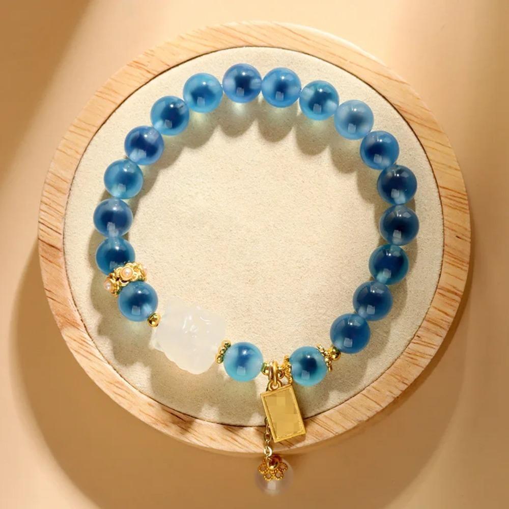 Crystal Agate Beads Bracelets Tassel Pedant Bead String Bracelet Fashion Luxury Bracelets  Ladies