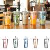 Transparent Iced Coffee Cups Reusable Water Cup Easy To Clean Plastic Tumbler Cup Summer