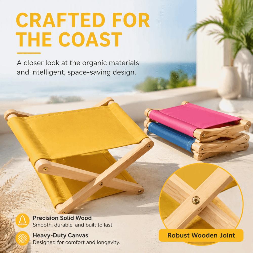 UV Resistant Outdoor Camping Neck Pillow Adjustable Height Canvas Lounge Headrest Household