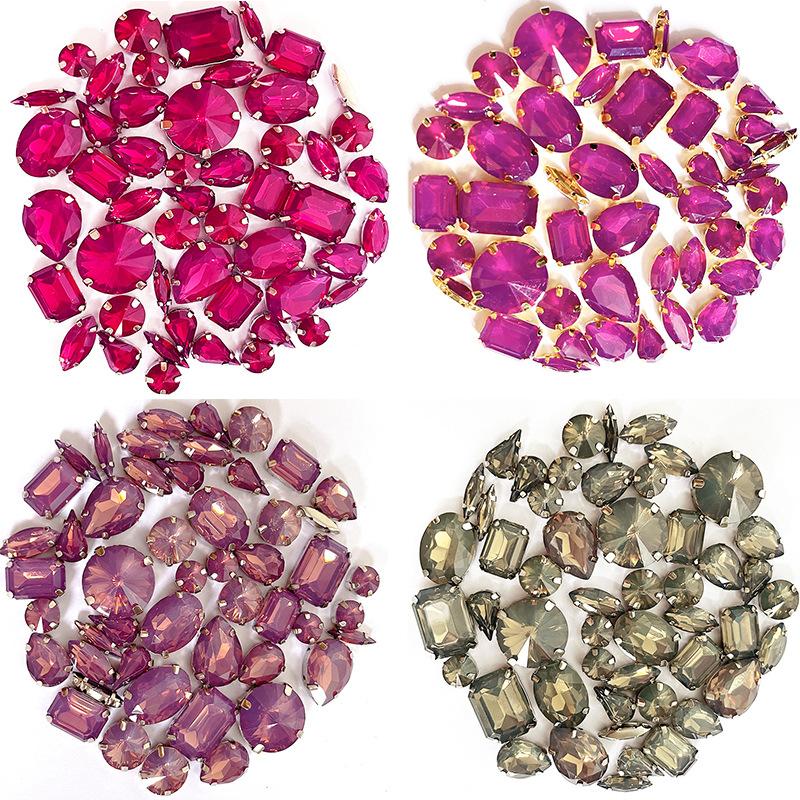 Дерево Липопротеин Мокко Ручная швейная дрель Смешанная форма Сверло-коготь с отверстиями DIY Аксессуары для одежды Ювелирные изделия Аксессуары Стразы Пришиваем бусины