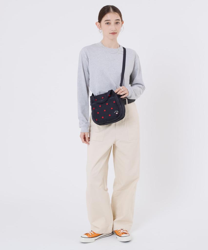 Сумка через плечо LeSportsac SMALL JENNI 8056 Вышивка Красное Яблоко