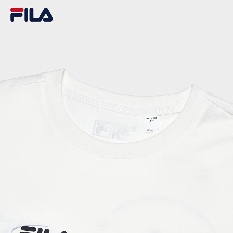 Fila Мужская вязаная футболка с коротким рукавом из чистого хлопка