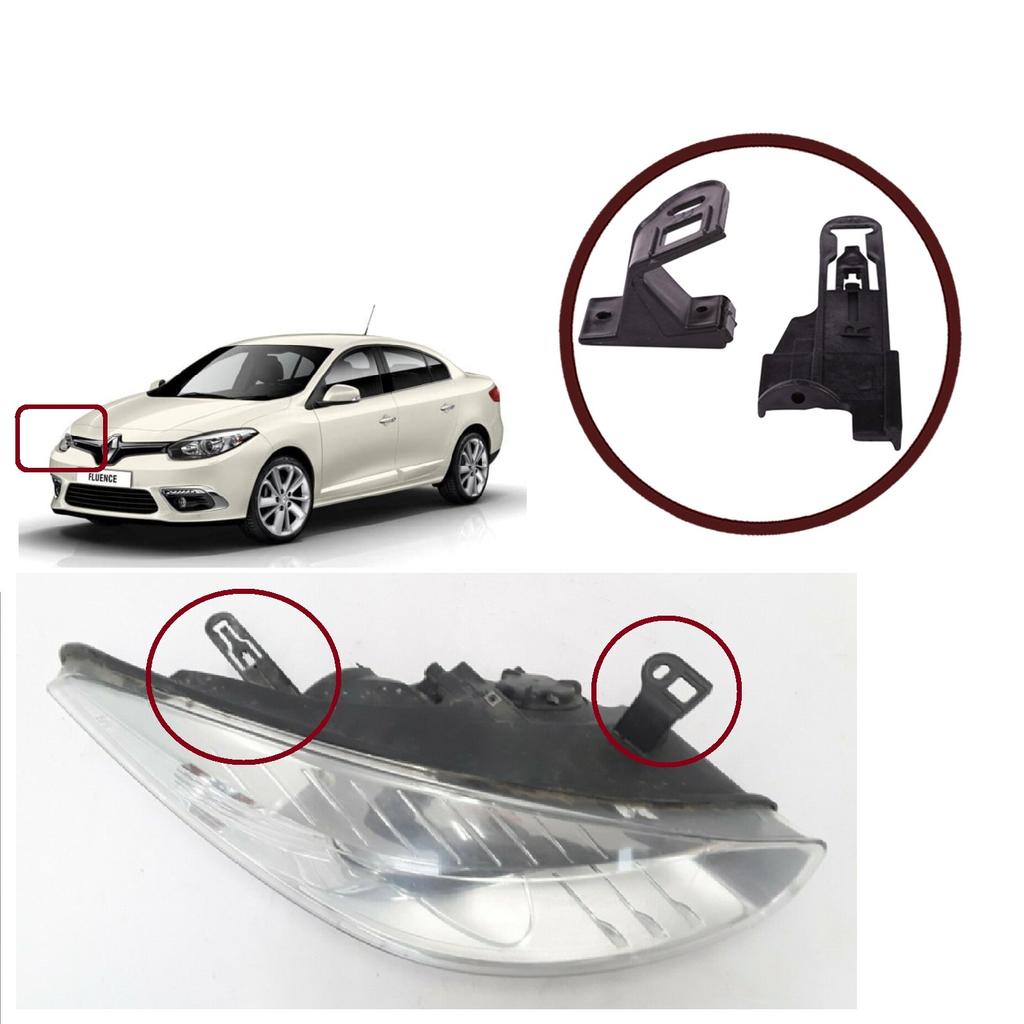 EHL15 Headlight Holder Mount Repair Bracket Tab Set Right Side for Renault Fluence L3 L30 2009-2020 260601089R
