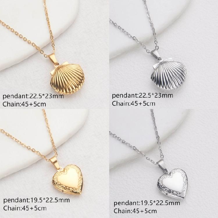 Металлическое ожерелье с кулоном-медальоном в форме сердца, регулируемая шейная цепочка, украшение