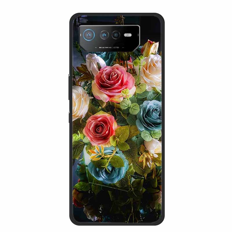 Чехол для телефона Asus ROG Phone 6D Ultimate Задняя крышка Черный ТПУ Силикон Мягкий Чехол Для Asus ROG Phone 6 Pro Чехол Phone6 Pro