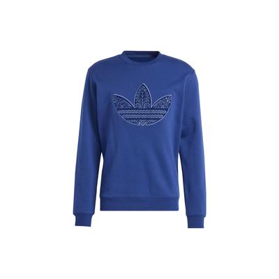 Толстовка Originals Corduroy Appliqué с логотипом и принтом Мужская толстовка темно-синего цвета IS5273