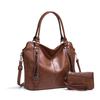 2024 New Women's Bag Large Bag Portable Tote Bag Soft Leather Large Capacity Shoulder Crossbody Women's Bag