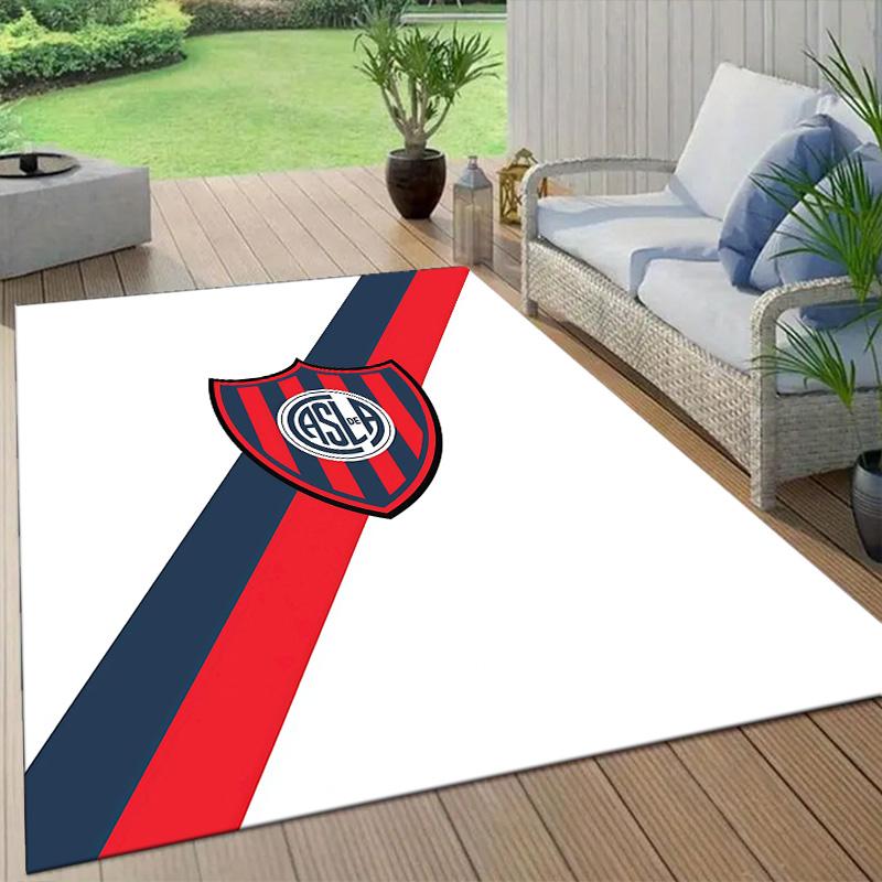 San Lorenzo de Almagro2 Flannel Pattern Square Carpet,Area Rug,Carpet Rug for Living Room Bedroom Sofa Playroom Decor,Non-slip Floor Mat