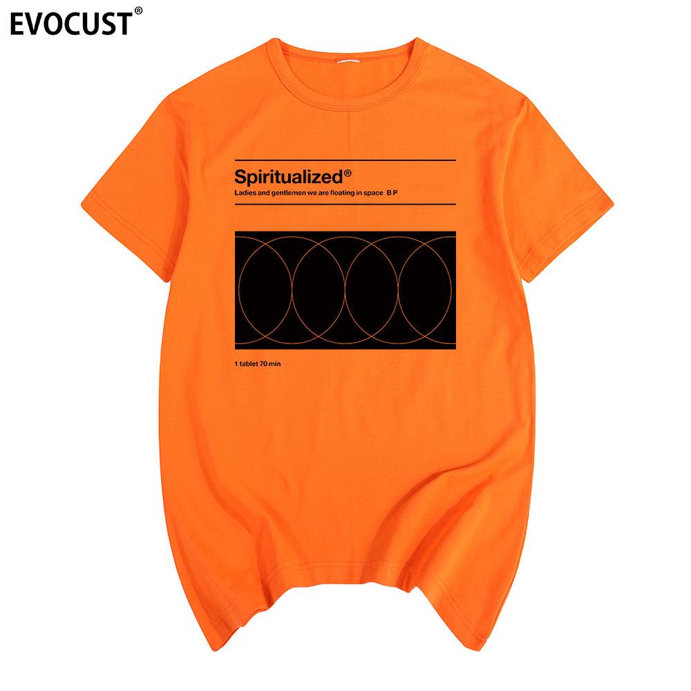 Spiritualized Винтажная футболка 90-х Spiritualized Spacemen Рок-группа Хлопок Мужская футболка Новая ФУТБОЛКА Футболка Женская унисекс Мода