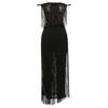 Summer New Sexy Lace Perspective One-word Shoulder High Waist Halter Dress for Women