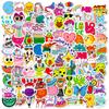 100 Small Size 4cm Phonograph Children's Cartoon Multi-style Graffiti Mix and Match Stickers