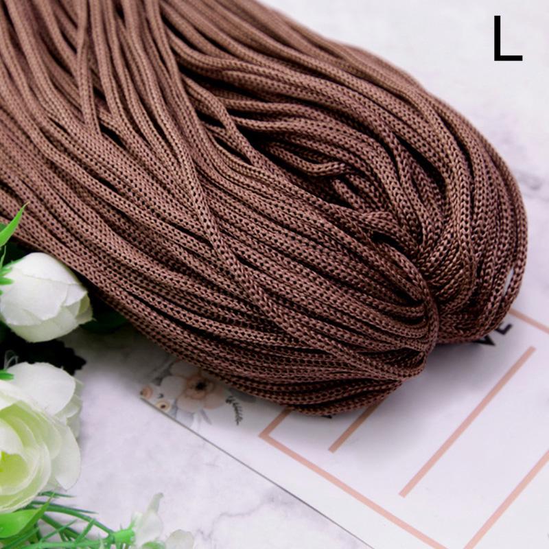 200 г 3 мм Цветная нейлоновая нить для вязания крючком, полая линия, макраме, сделай сам, ручное плетение, браслет, плетеные ремесла, изготовление обуви, сделай сам