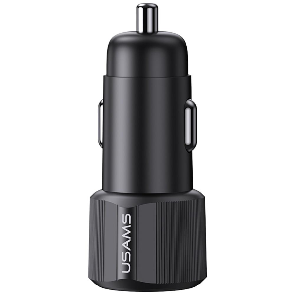 Ładowarka samochodowa USAMS YT Series CC283 60W 1xUSB-A 1xUSB-C czarny