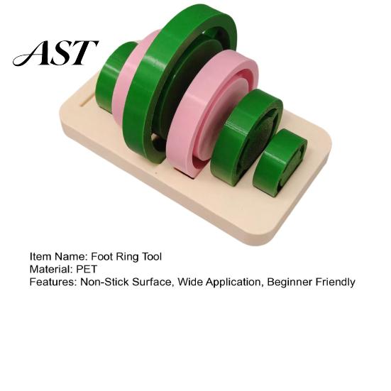Handmade Pottery Foot Ring Set Tools Set, 6 Sizes Clay Base Aligner Templates, Lightweight Molding Shaping for Ceramic Mugs Bowls Vases, Hand Building