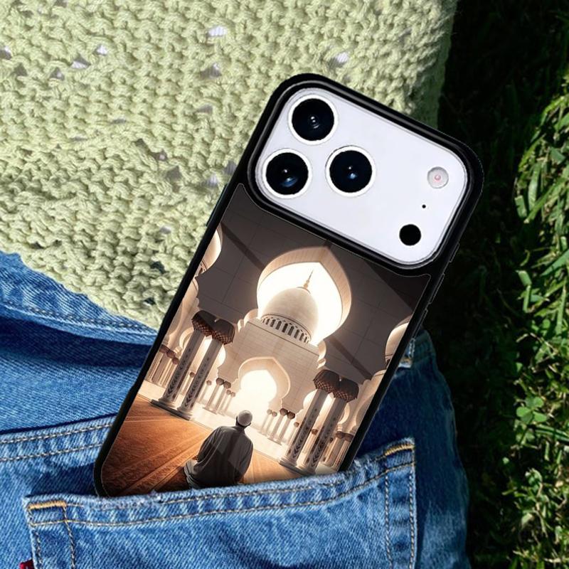Arabic Muslim Mosque Building Phone Case Cover for IPhone 11 12 13 14 15 16e 17 Pro Max Coque for IPhone 17 Air