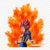 Patches For Clothes Bag Iron On Thermal Stickers Vegeta Goku Pattern Washable Heat Transfer
