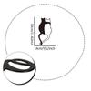 1pc Intricate Black Metal Wall Decor Cute Cat with Heart-Shaped Tail Perfect for Cat Lovers Stylish Room & Home Decor