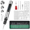 Electric Engraving Pen with 37 Bits, USB Rechargeable Cordless Engraving Machine, Portable DIY Rotary Engraver for Jewelry Wood Glass Stone Carving