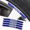 4pcs Car Wheel Rim Stickers Auto Tire Emblem Decor Decal Accessories For Volvo S60 S80 S90 C30 XC40 XC60 XC70 XC90 V40 V60 V90