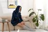 Kocobluza Tv Blanket Hooded Sweatshirt Long Women' Men' Soft Bathrobe Unisex