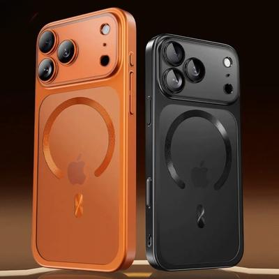 Чехлы 17ProMax Мягкий ТПУ чехол для IPhone 17 16 15 14 13 Pro Max Magsafe Прозрачная линза Пленка из закаленного стекла Защита камеры Беспроводная зарядка Чехол
