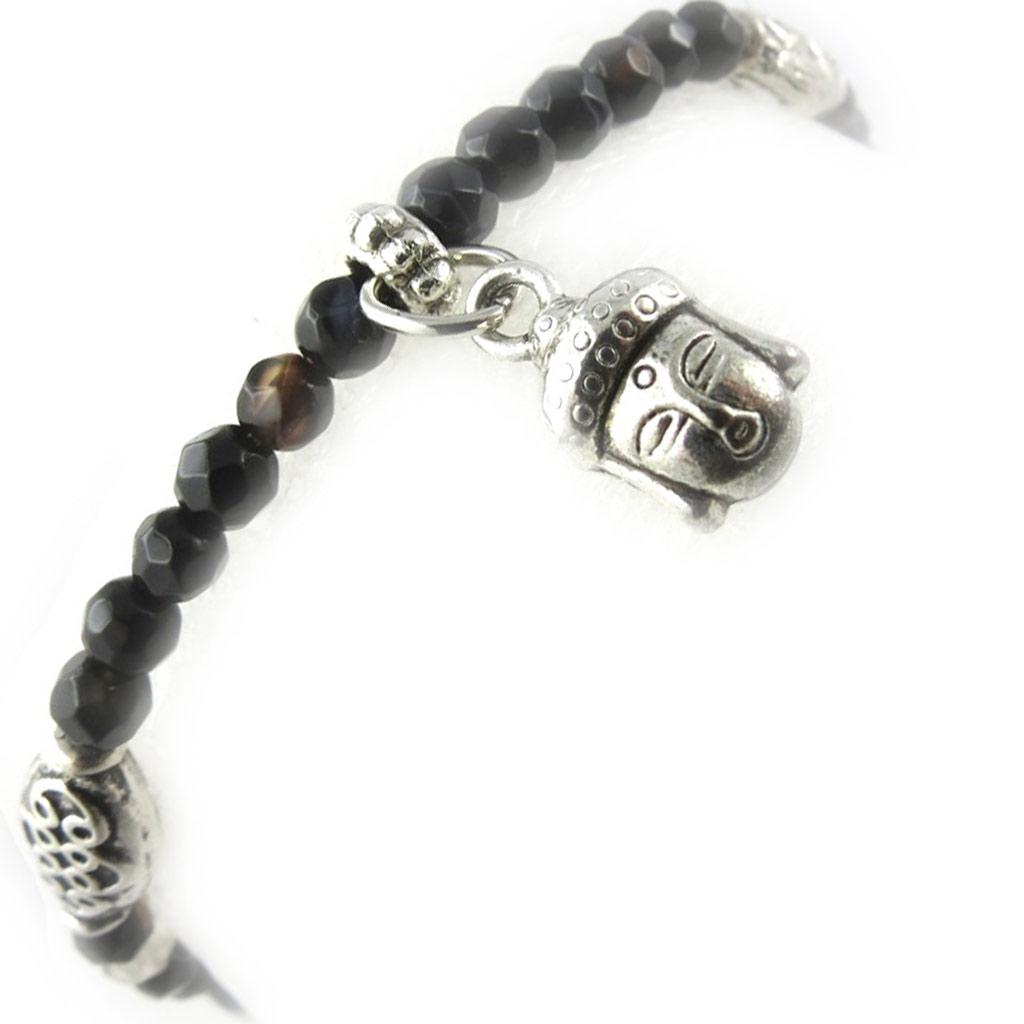 Les Trésors De Lily [K7287] - Brown Agate 'Mineralia' Bracelet