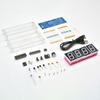 4-значный светодиодный цифровой электронный температурный часы DIY Kit электронные часы светодиодный микроконтроллер с прозрачным корпусом