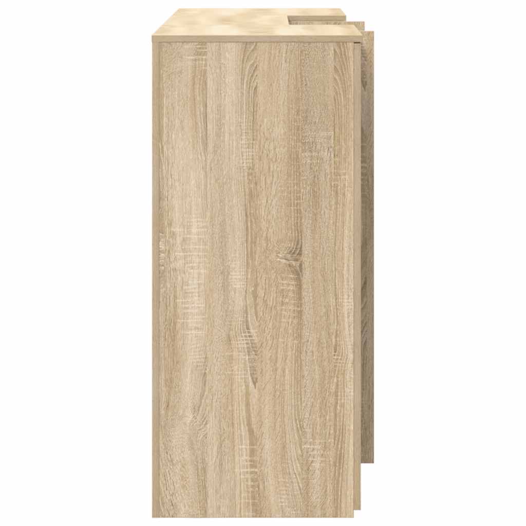 Reception Desk in Sonoma Oak 155 x 50 x 103.5 cm Engineered Wood
