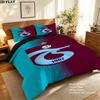 Trabzonspor Pattern Bedding Quilt Set Quilt Cover Pillowcase Home Birthday Gift(1 * duvet cover + 2 * pillowcase, without core)