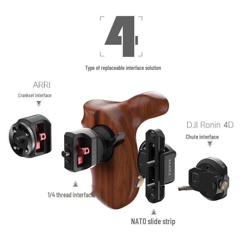 TILTA Master Series Wooden Handle for Camera Cages