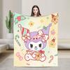 Рождественский флисовый плед Cinnamoroll Забавные пледы для кровати дивана 125*100 см Плюшевое тонкое одеяло