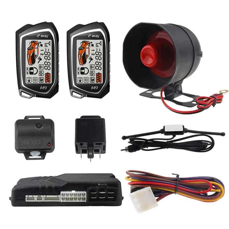 Universal 12V Car Alarm System With Remote Engine Start, Anti-Theft System