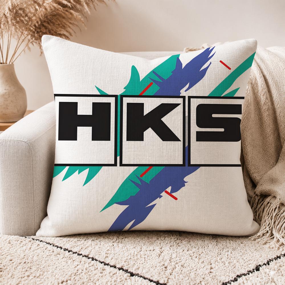 PCool HKS Car Cushion Cover Linen Doublesided Printed Cushion Cover sofa pillow caseNordic Home Decor