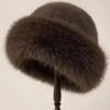 Зимние шапки Женская уличная шляпа-рыбак Монгольская шапка Плюшевая шапка из искусственного меха Утолщенная теплая Модная Изысканная шапка