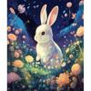 Paint By Numbers For Adults Beginners Cute Rabbit Animal Wall Art Picture With Numbers For Home Decoration 40x50cm