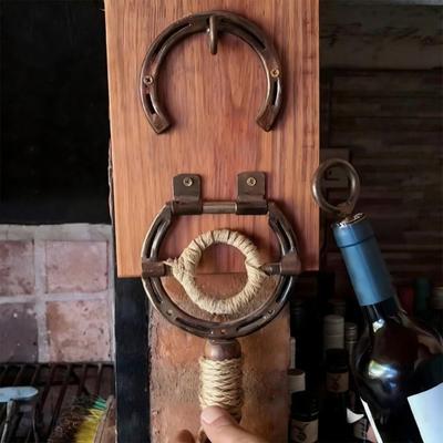 Винтажная подкова открывалка для бутылок Yousheng Настенная декоративная открывалка для бутылок Рустикальный промышленный декор для кухни, бара, патио, мужской берлоги