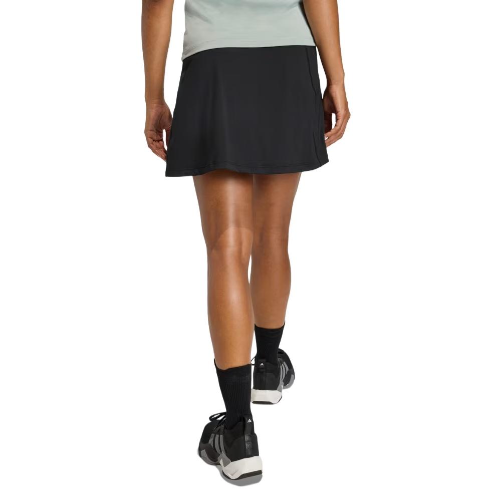 (WMNS) Женская юбка-шорты adidas Optime с интегрированными велосипедными шортами 'Черный Карбон' KS2567