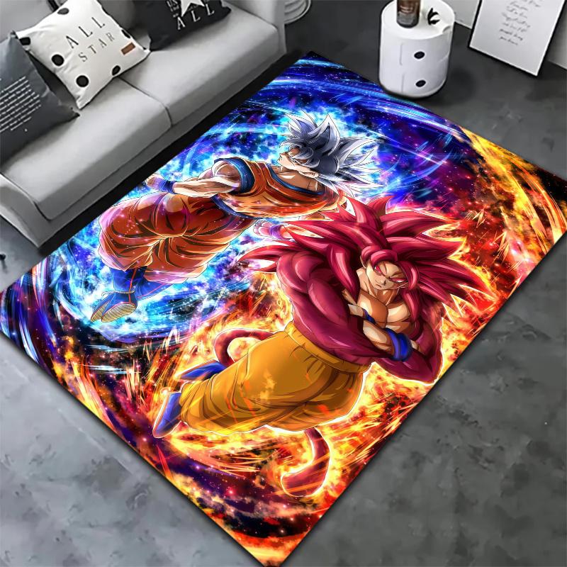 Ковер Dragon Ball Z для гостиной, спальни, дома, дивана, детской игровой, нескользящий коврик