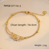 GEMCHIC Women's Elegant Butterfly & Heart Charm Bracelet Set - Gold Plated Stainless Steel Fashion Jewelry for Party & Daily Wear