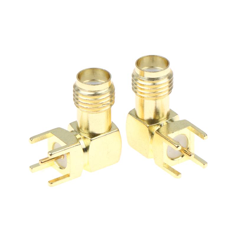 10/20Pcs Sma-Kwe Angled Sma Rf Connector Socket 90-Degree Angled Four-Pin Sma Female Connector W External Thread Internal Bore