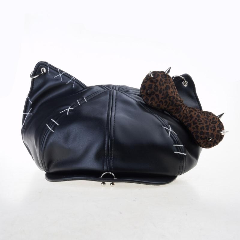 Берет с заклепками для леди, девушки, модный, 2000-е, восьмиугольная шляпа, шляпа водителя, шапочки с черепом для девушки, все сочетается, рокерская шляпа