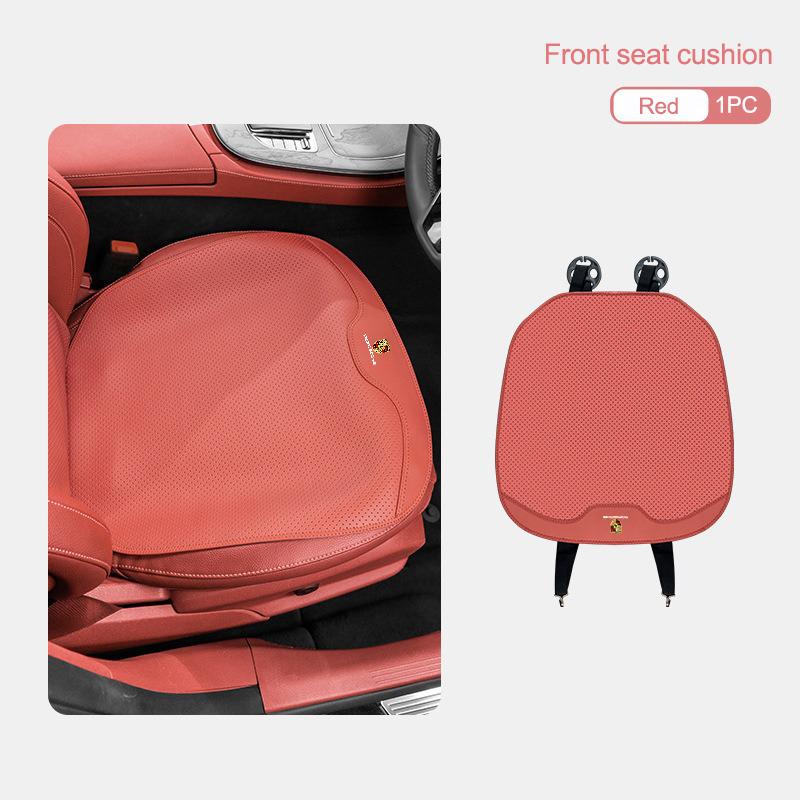 Car Seat Cover Sweatproof Breathable Anti-slip Seat Mat Pad For Porsche Cayenne Panamera Macan Boxster Cayman 718 911 Sticker