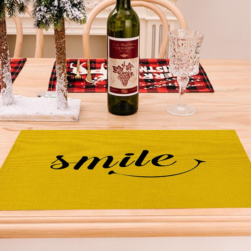 Желтая Минималистичная Подставка под Тарелку Льняная Термоизоляционная Нестираемая Подставка Теплостойкая Посуда Термоизоляционная Скатерть