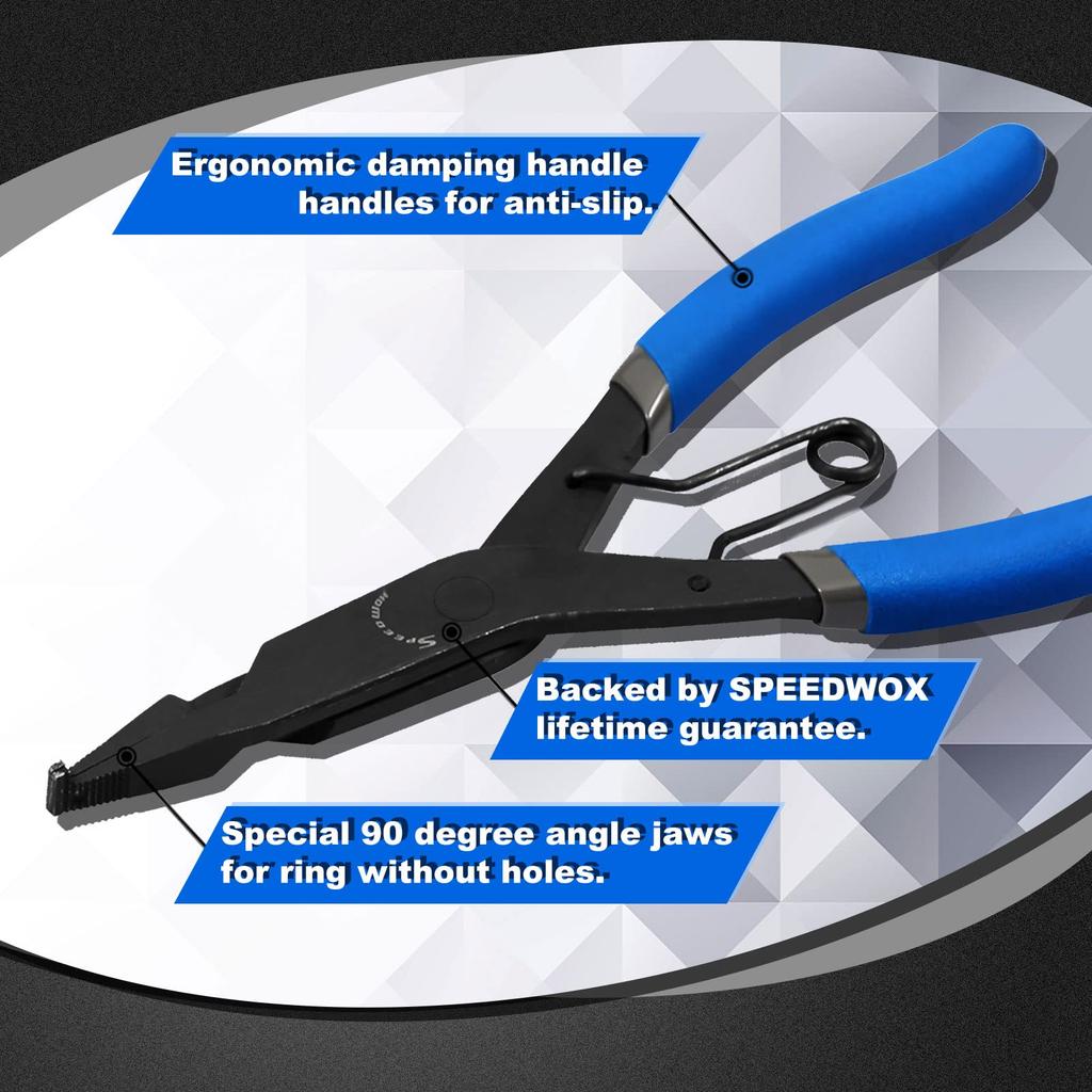 SPEEDWOX Lock Ring Shaft Snap Ring Pliers for Lock Ring Installation and Automotive Maintenance Total Length Professional Tool for Precision Work