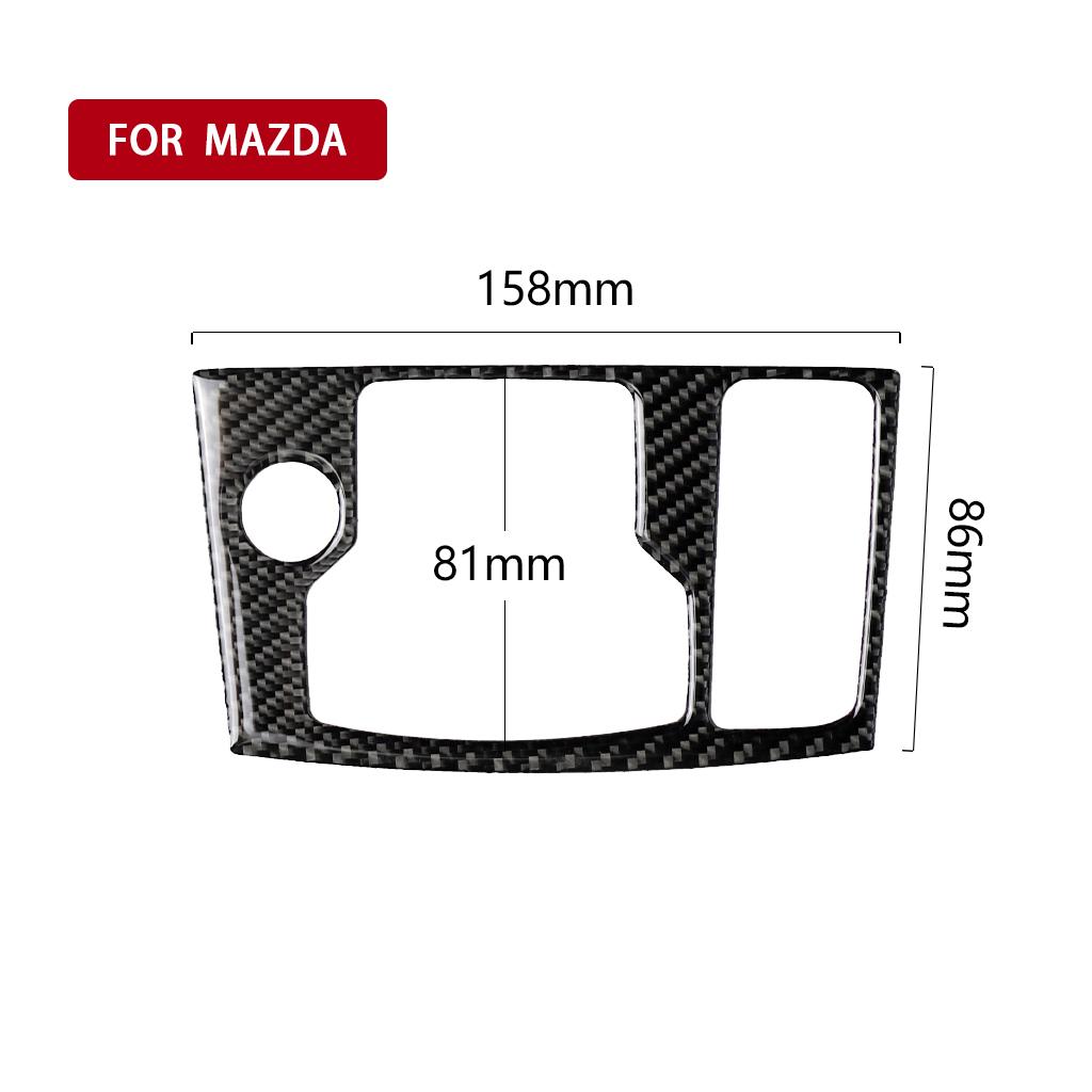 Подходит для Mazda Axela Atenza 2017-2018 Аксессуары из углеродного волокна салон автомобиля Центр управления переключением передач Панель Крышка Отделка Наклейка