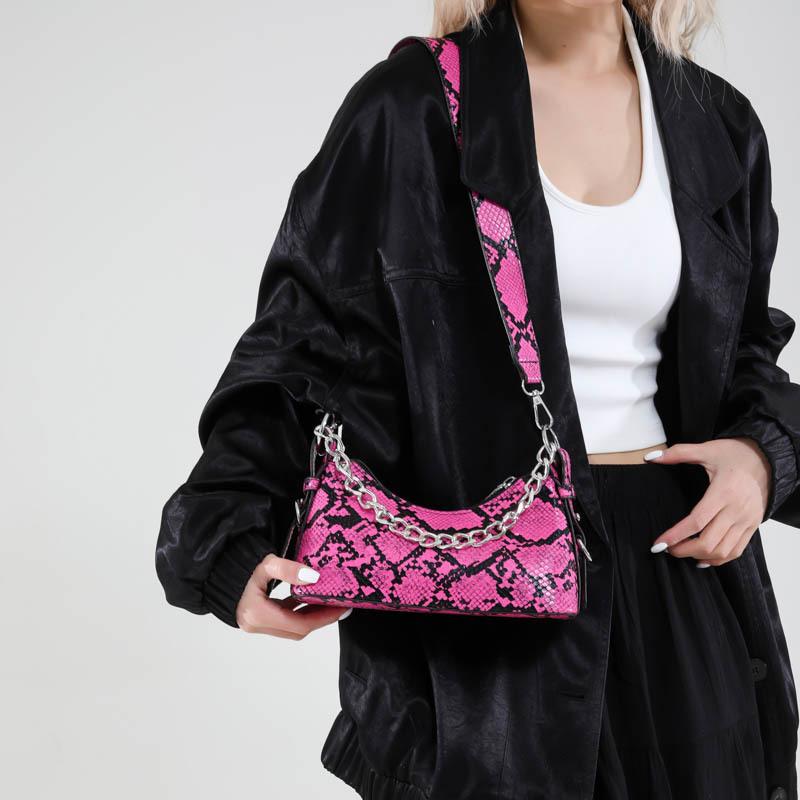 Snakeskin Pattern Fashion Bag Women's New Versatile Shoulder Messenger Bag