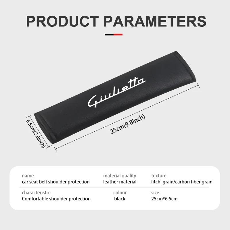 Car Stickers For Alfa Romeo Car Belts Covers Padding Carbon Fiber Belt Shoulder Accessories For Alfa Romeo 159 Giulietta OX Giulia