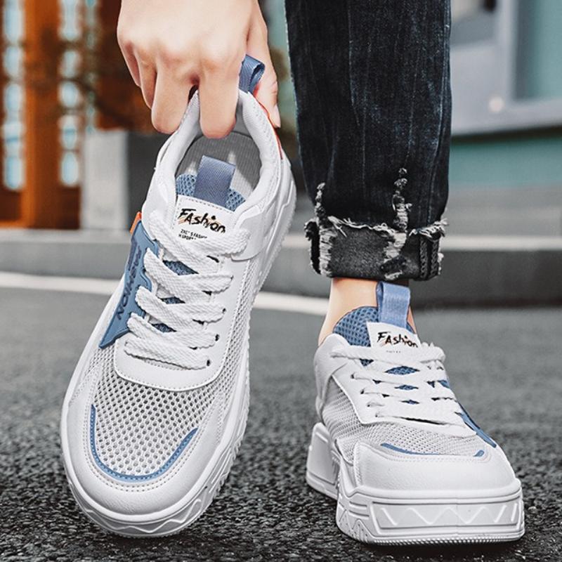 Fashion Summer Breathable Men's Vulcanized Shoes Designer Trendy Hot Sale Platform Shoes Mens Casual Sneakers Fashion Student Board Shoe