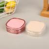 15G Empty Foundation Makeup Jar With Sponge Puff Handheld Portable Cosmetic Travel Makeup Jar Plastic Powder Box For Bb Cream